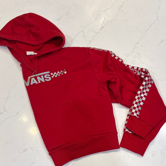 Vans Sweaters - Red Vans Crop Hoodie